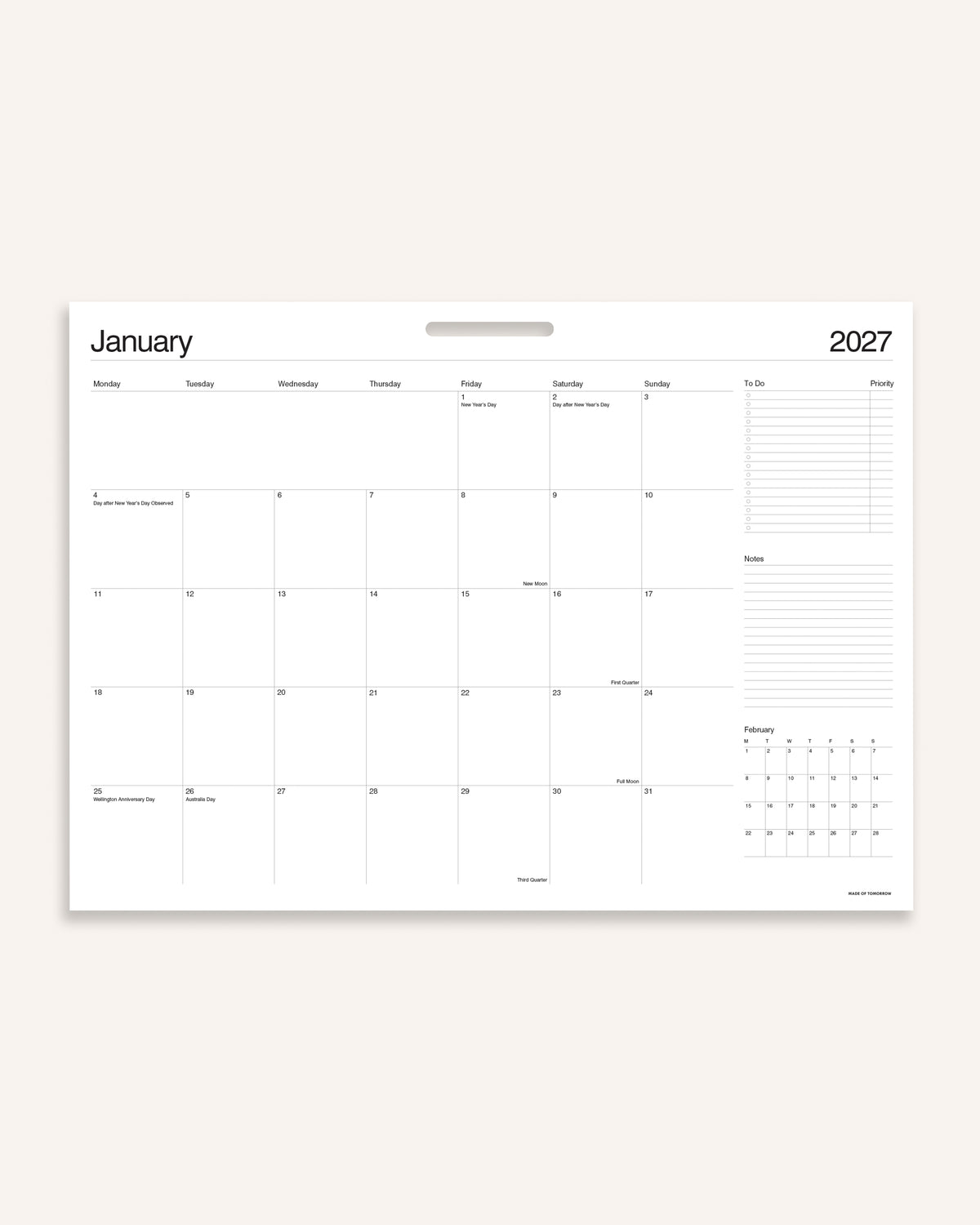 2027 Monthly Planner — Default Title