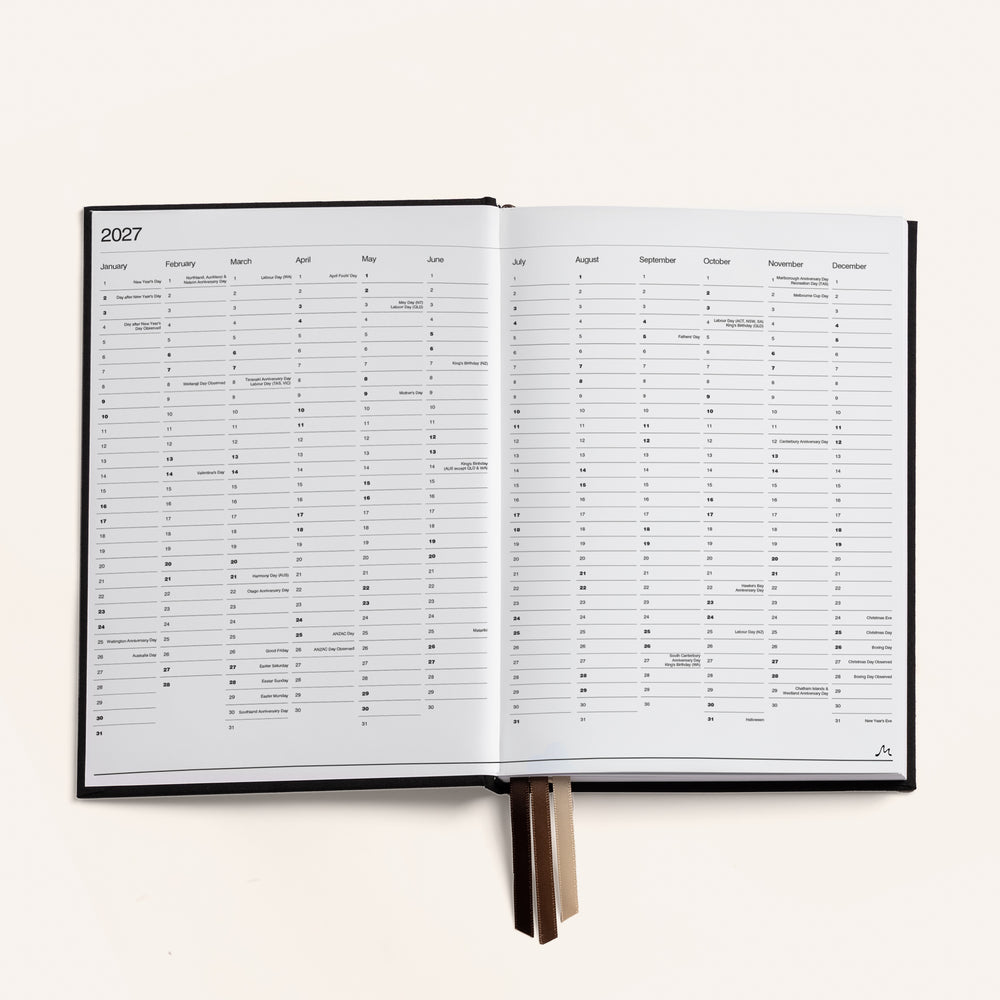 A5 weekly · Classic — Yearly