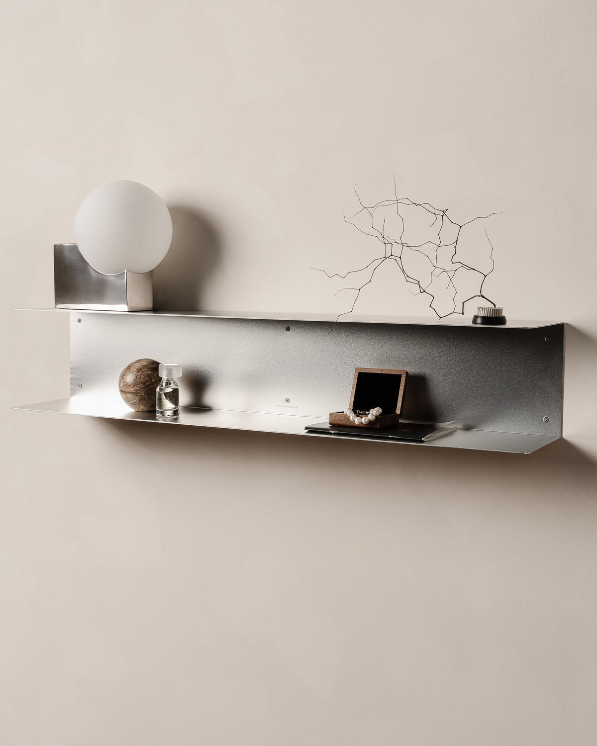 FOLD Double Shelf 1000 — Anodised Aluminium