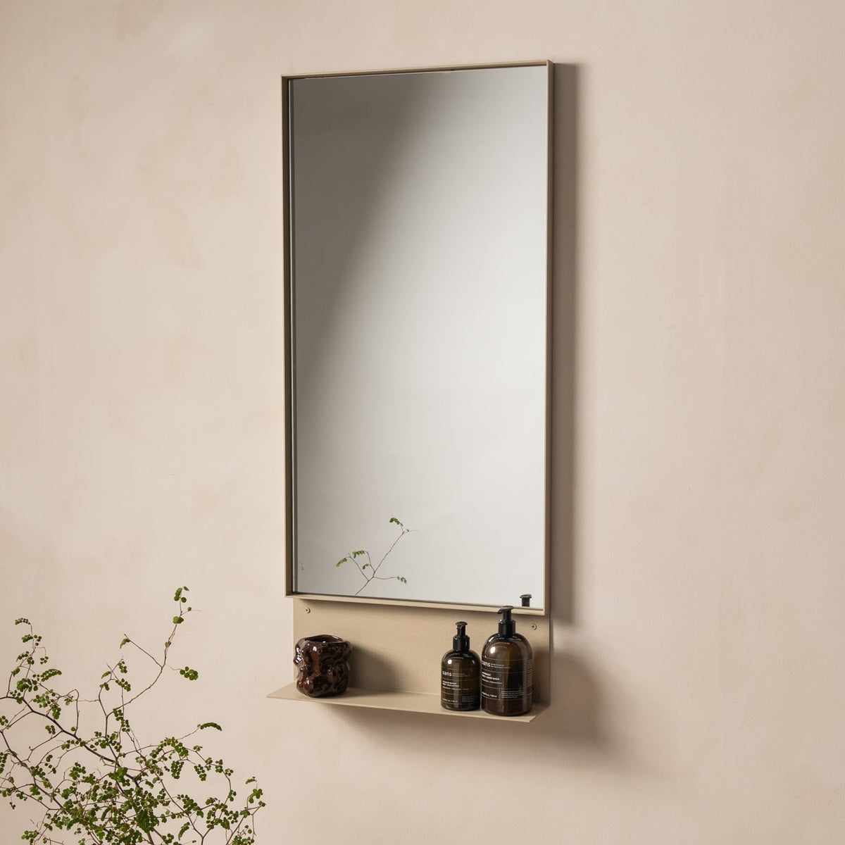 FOLD Ledge Mirror Limestone • Sample Sale — Default Title