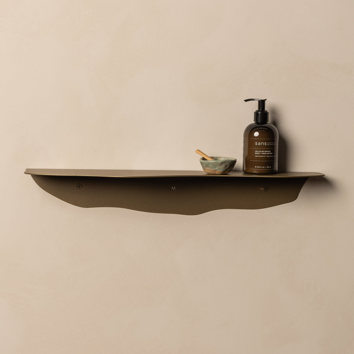 FOLD Wavy Shelf 550 Aged Brass • Sample Sale — Default Title