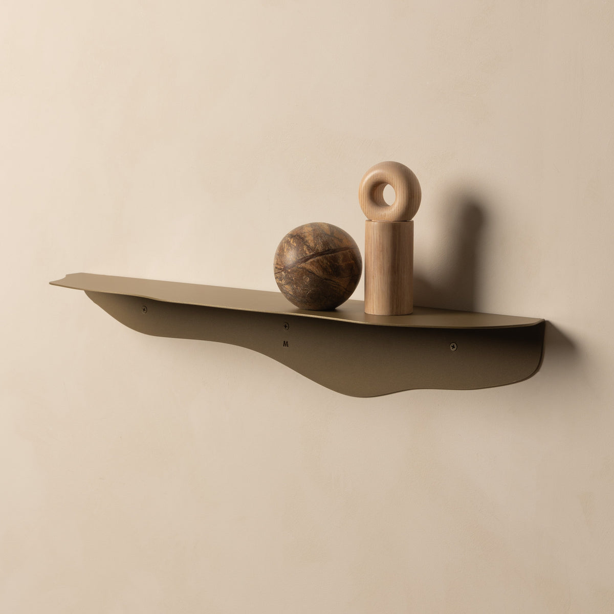 FOLD Wavy Shelf 750 Aged Brass • Sample Sale — Default Title