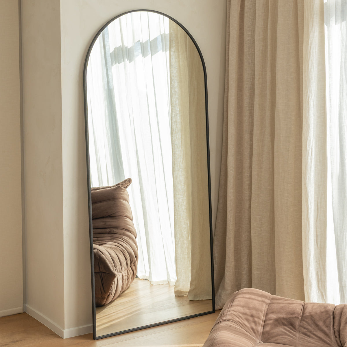 Framed Arch Full Length Mirror Ebony • Sample Sale — Default Title