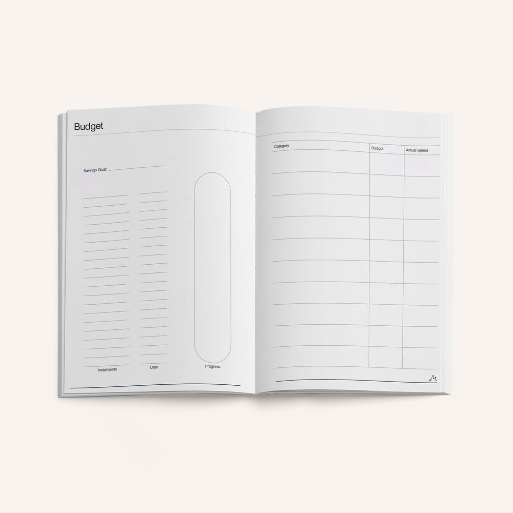 A5 weekly · Metal — Budget