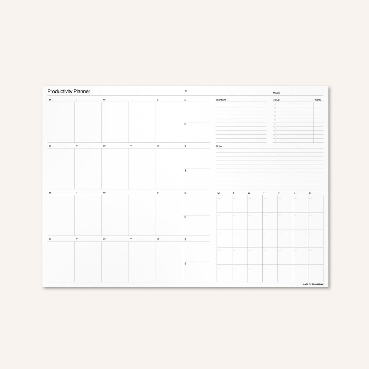 Productivity Planner — Default Title