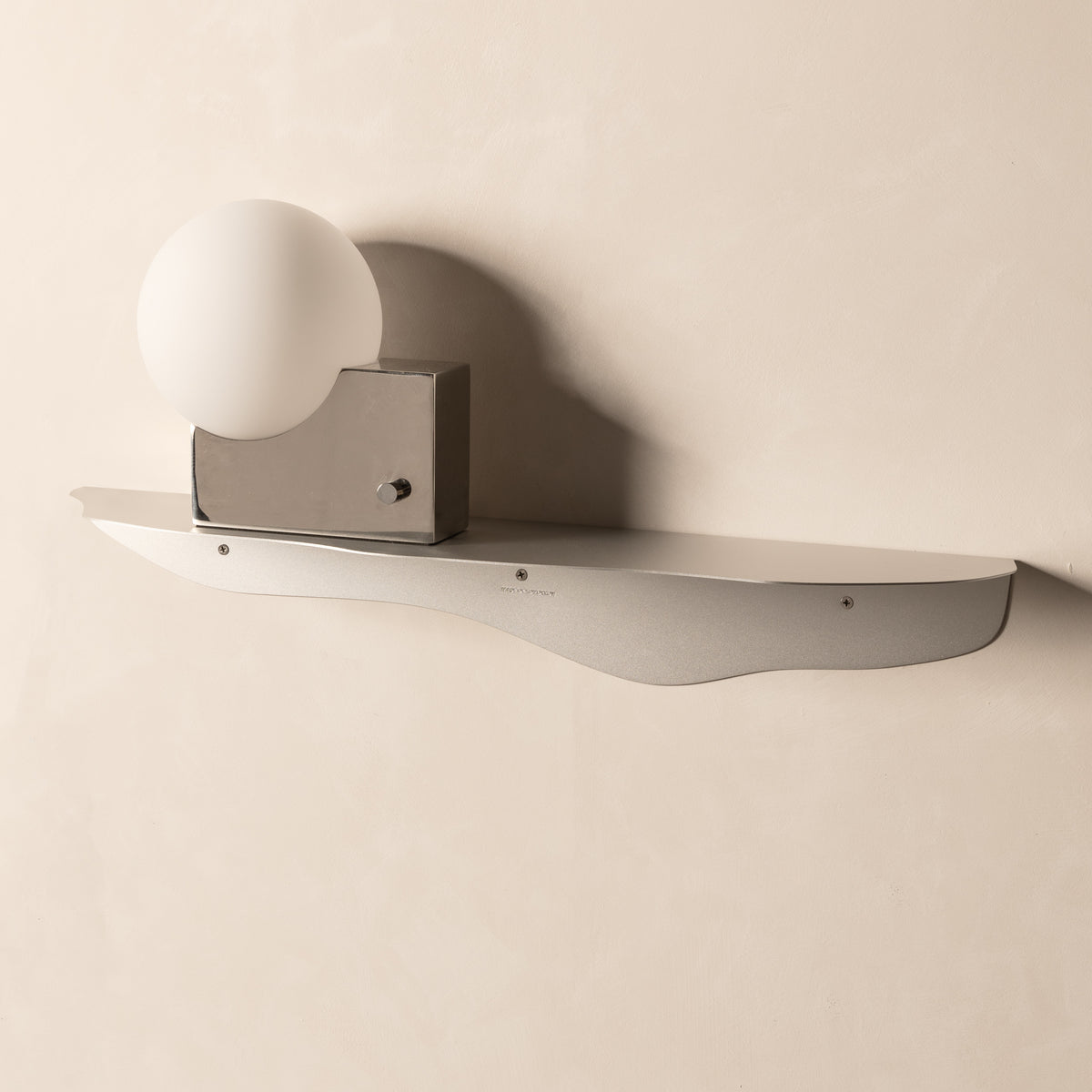 FOLD Wavy Shelf 750 — Anodised Aluminium