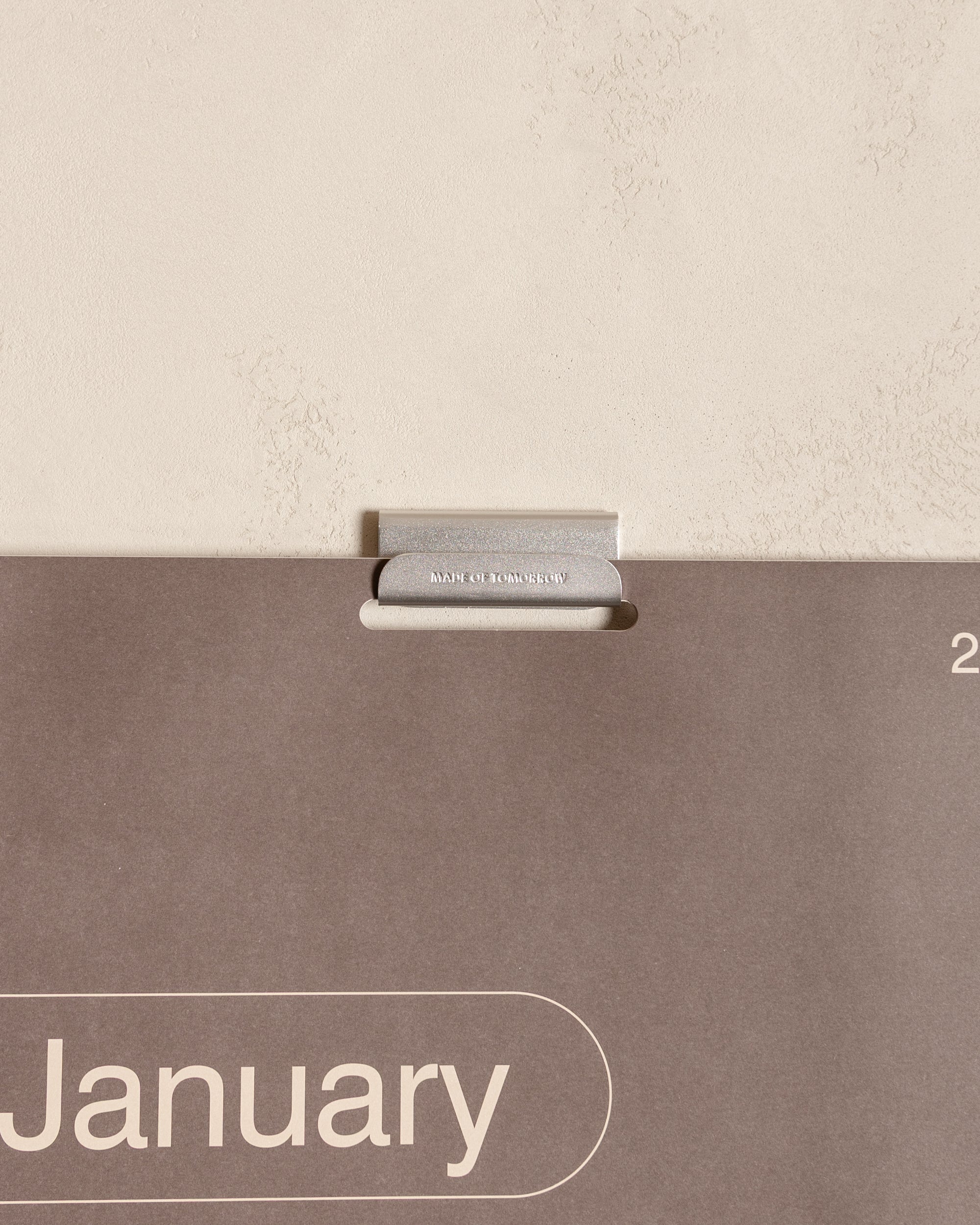 2027 Monthly Calendar with aluminium display hook