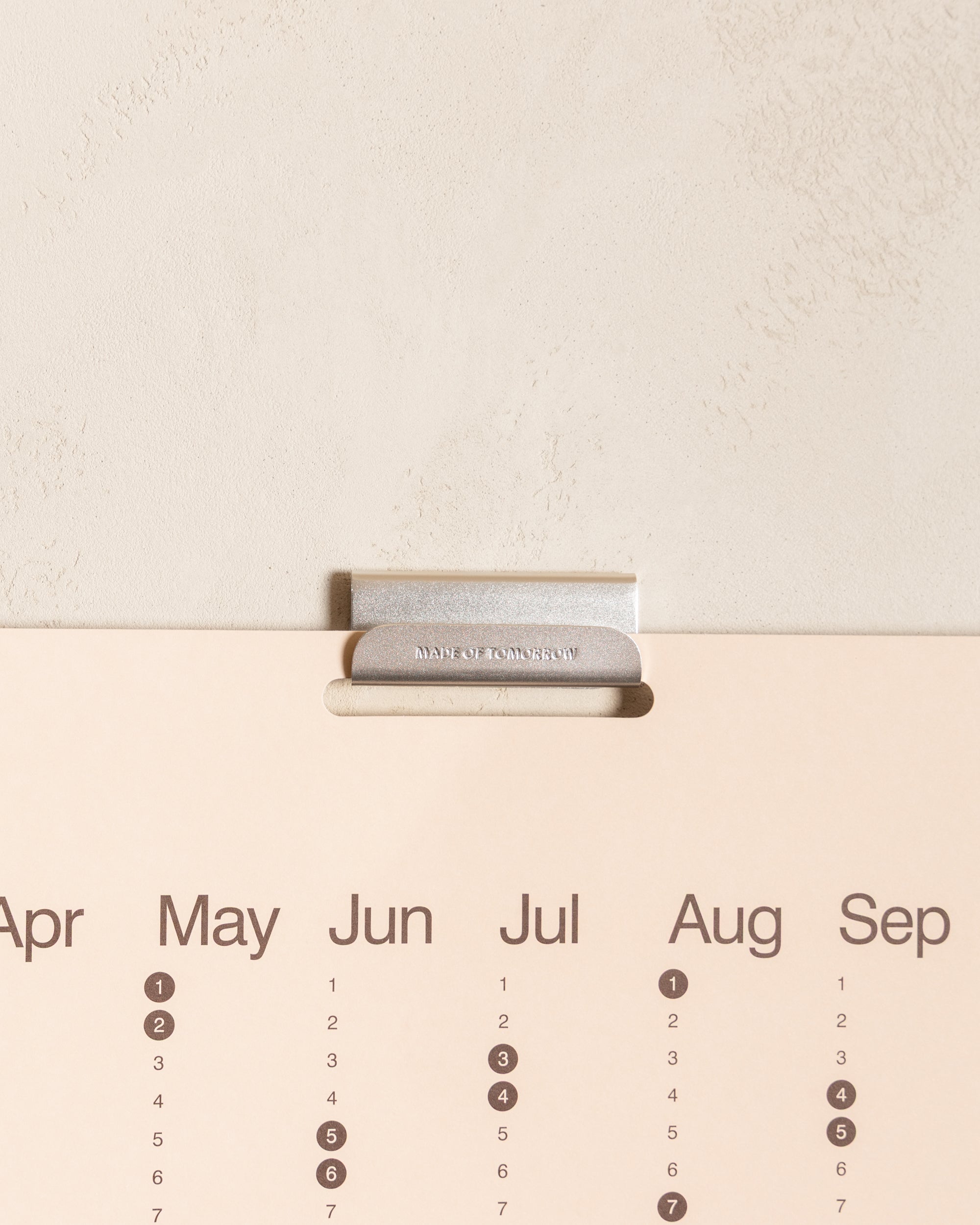 2027 Yearly Planner with aluminium display hook