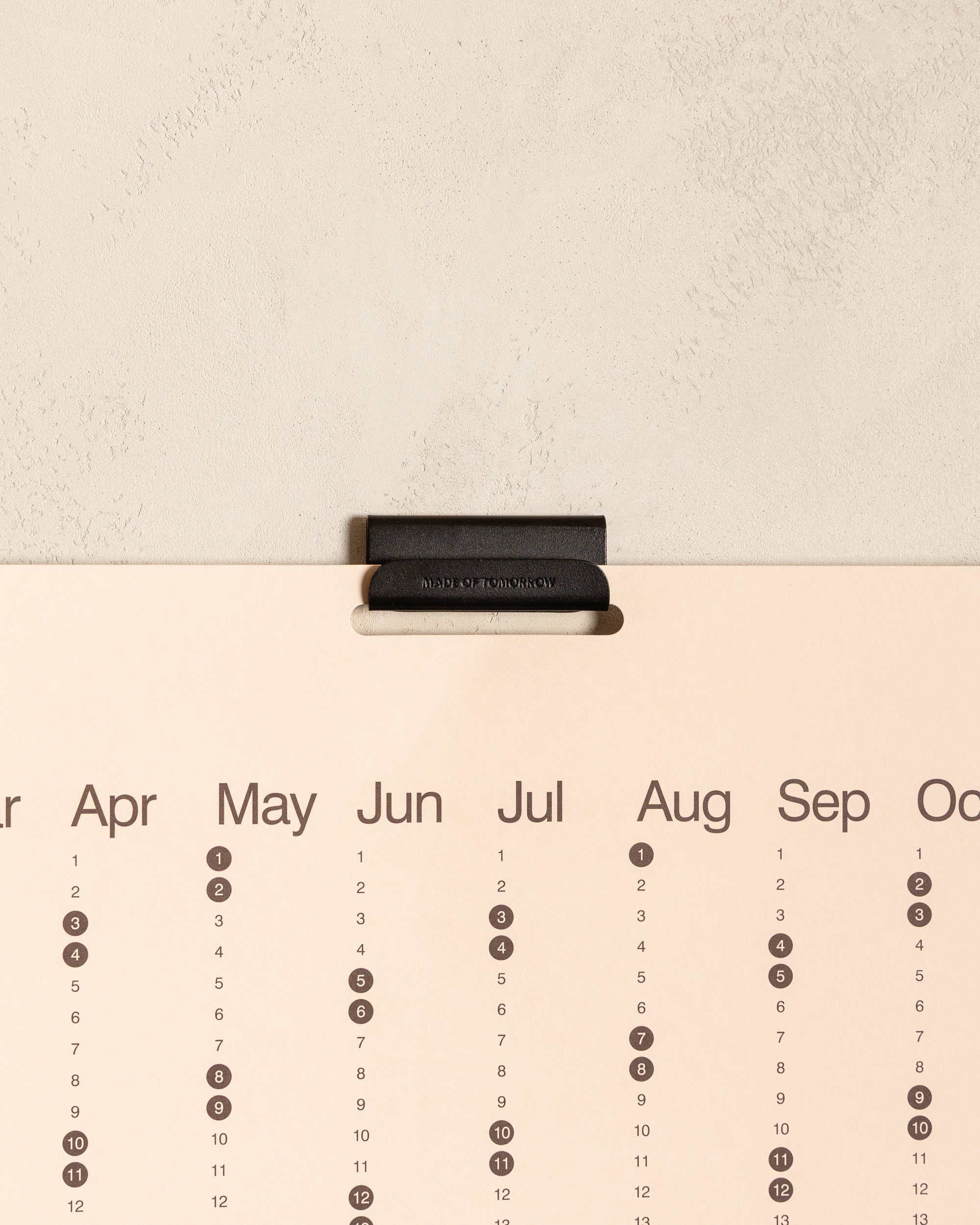 2027 Yearly Planner with black display hook