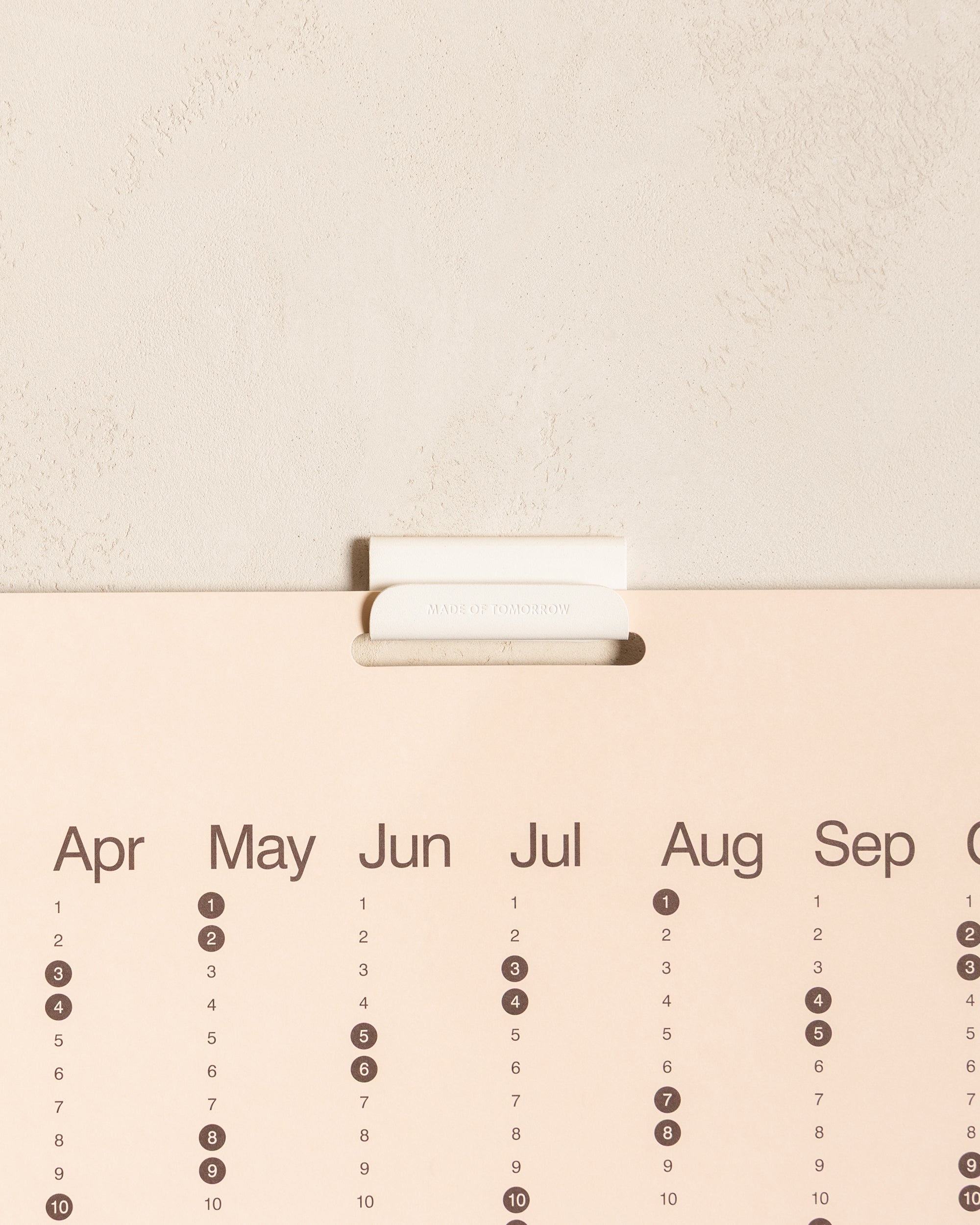 2027 Yearly Planner with white display hook